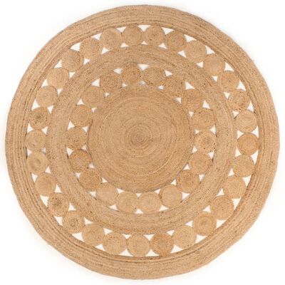 Tapis Design tressé Jute 240 cm Rond