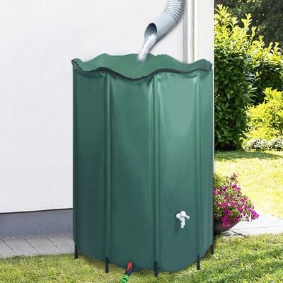 Réservoir pliable d'eau de pluie avec robinet 1350 L