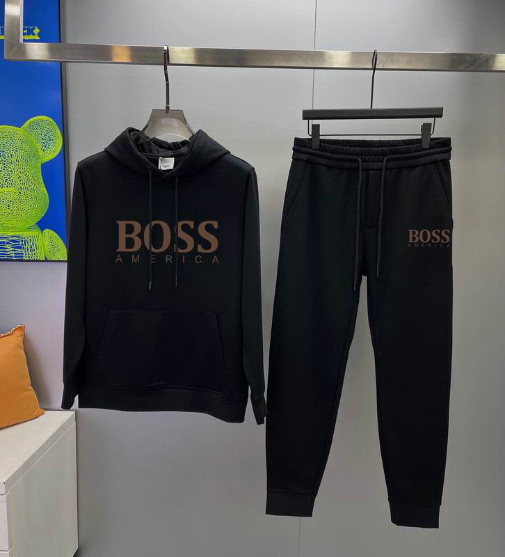 Hugo Boss pantalon&Sweat à capuche Oversize Fit en coton biologique avec applique de logo