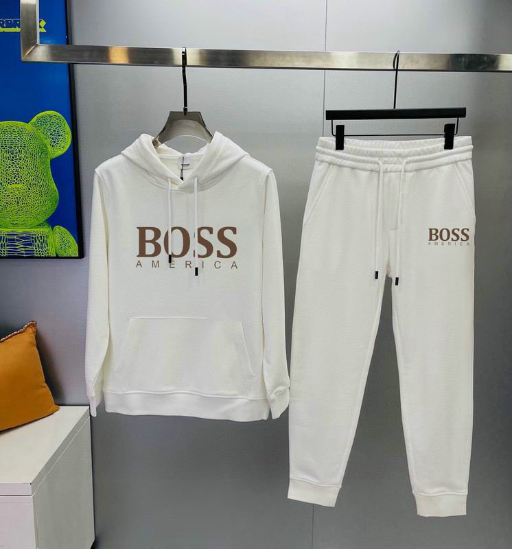 Hugo Boss pantalon&Sweat à capuche Oversize Fit en coton biologique avec applique de logo – Image 2