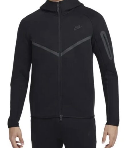 Survêtement, NIKE - Tech Fleece - Noir - Capuche - Manches longues