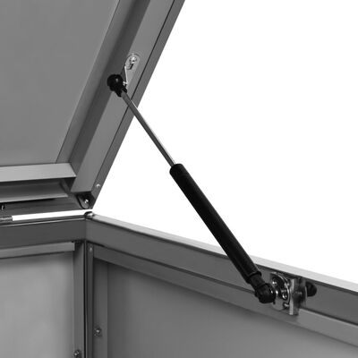 Abri pour quatre poubelles 276,5x77,5x112,5 cm Inox – Image 4