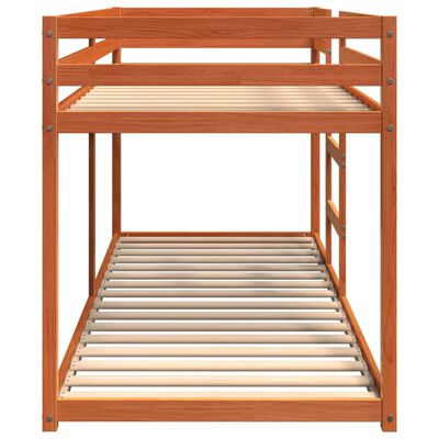 Lit superposé sans matelas cire marron 80x200 cm pin massif – Image 3