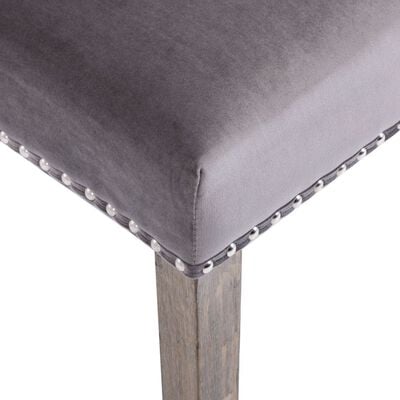 Chaise à manger Gris Velours – Image 4
