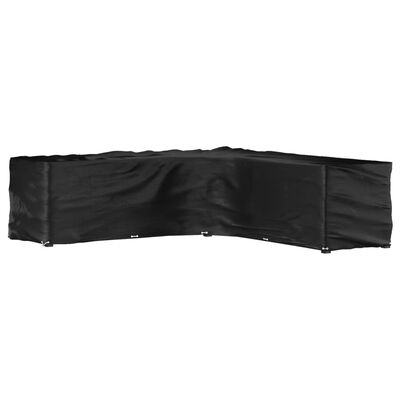 Housse de salon de jardin en forme de L 20 œillets 300x300x90cm
