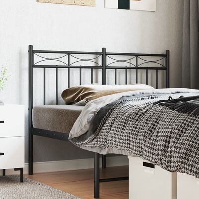 Tête de lit métal noir 120 cm