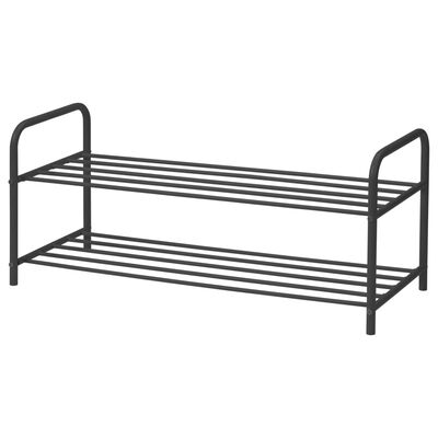 Étagère à chaussures avec 2 niveaux 91x35x38,5 cm