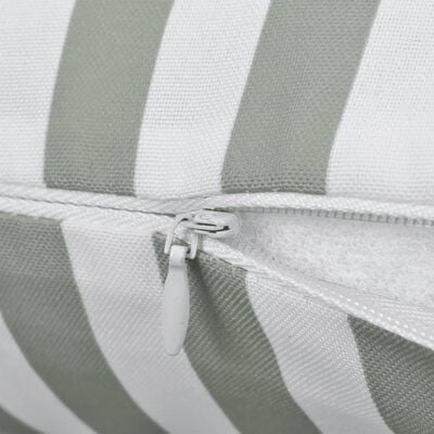 Oreiller d'extérieur lot de 2 Impression rayure 60 x 40 cm Gris – Image 3