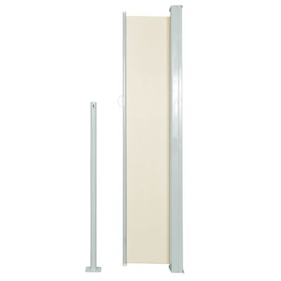 Auvent latéral rétractable 160 x 500 cm Crème – Image 3