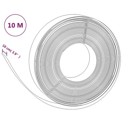 Bordure de jardin noir 10 m 10 cm polyéthylène – Image 3