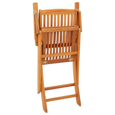 Chaises de jardin pliables lot de 2 Bois d'eucalyptus massif – Image 3