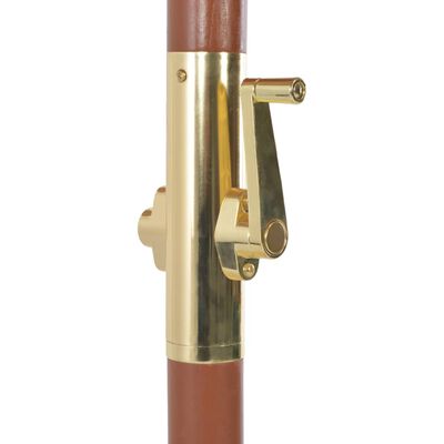 Parasol d'extérieur avec mât en bois 300 cm terre cuite – Image 4