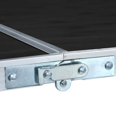 Table pliable de camping Gris Aluminium 180x60 cm – Image 3