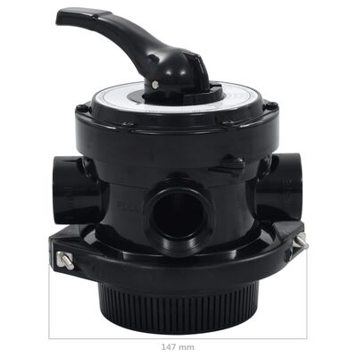 Soupape à multi-voies pour filtre à sable ABS 1,5" 4 voies – Image 4