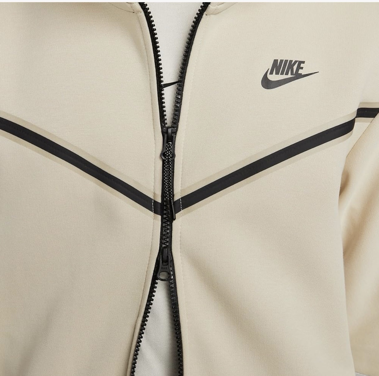 survêtement Nike à capuche en polaire pour homme avec fermeture éclair intégrale en rotin/Phantom Tech – Image 5