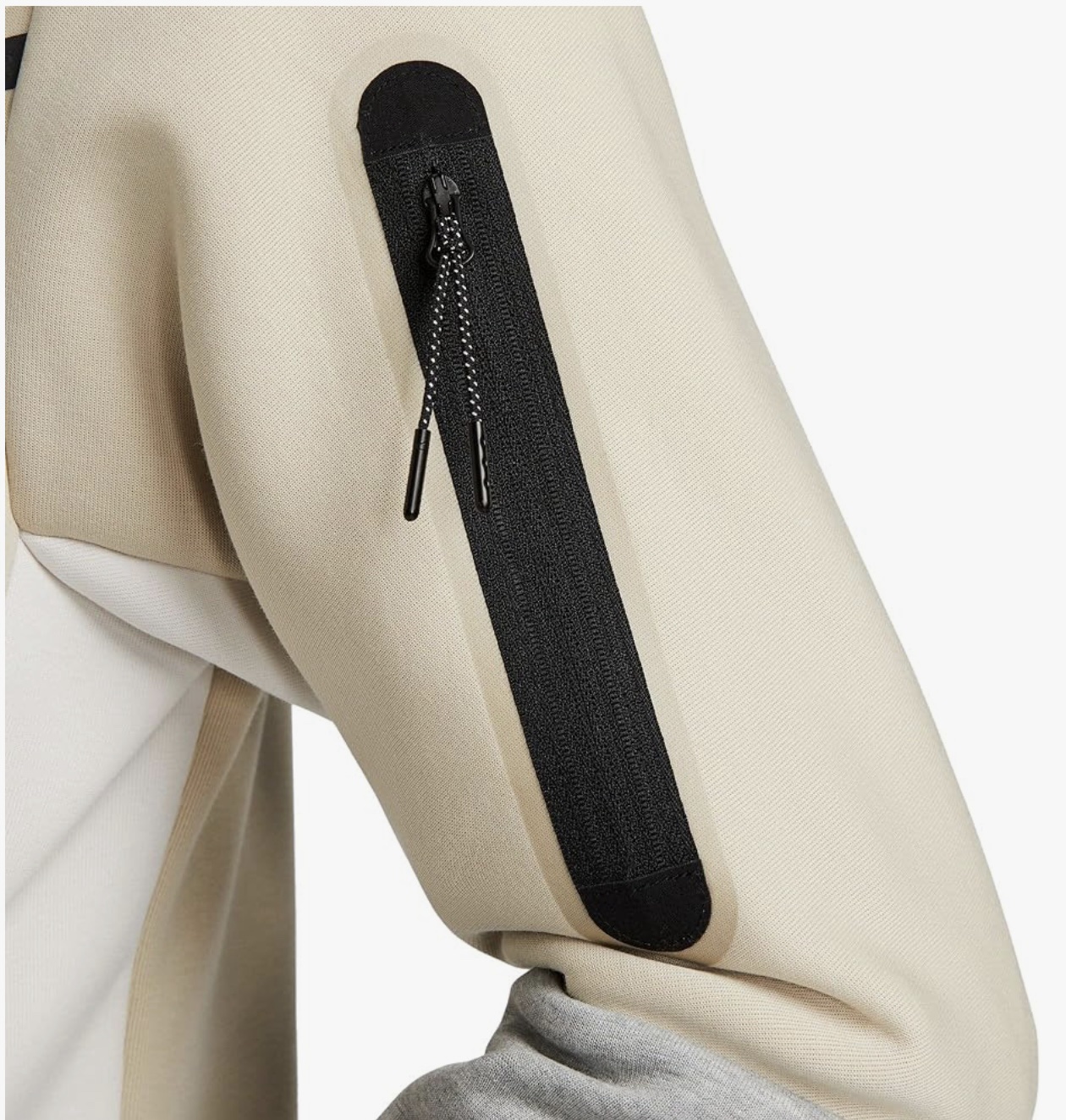 survêtement Nike à capuche en polaire pour homme avec fermeture éclair intégrale en rotin/Phantom Tech – Image 6